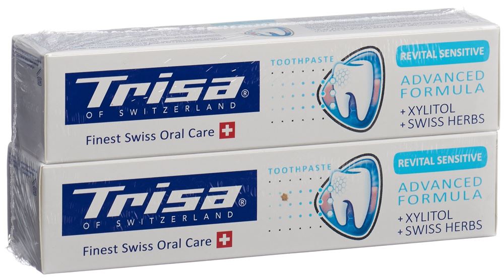 Trisa Zahnpasta Revital Sensitive DUO 2 x 75 ml