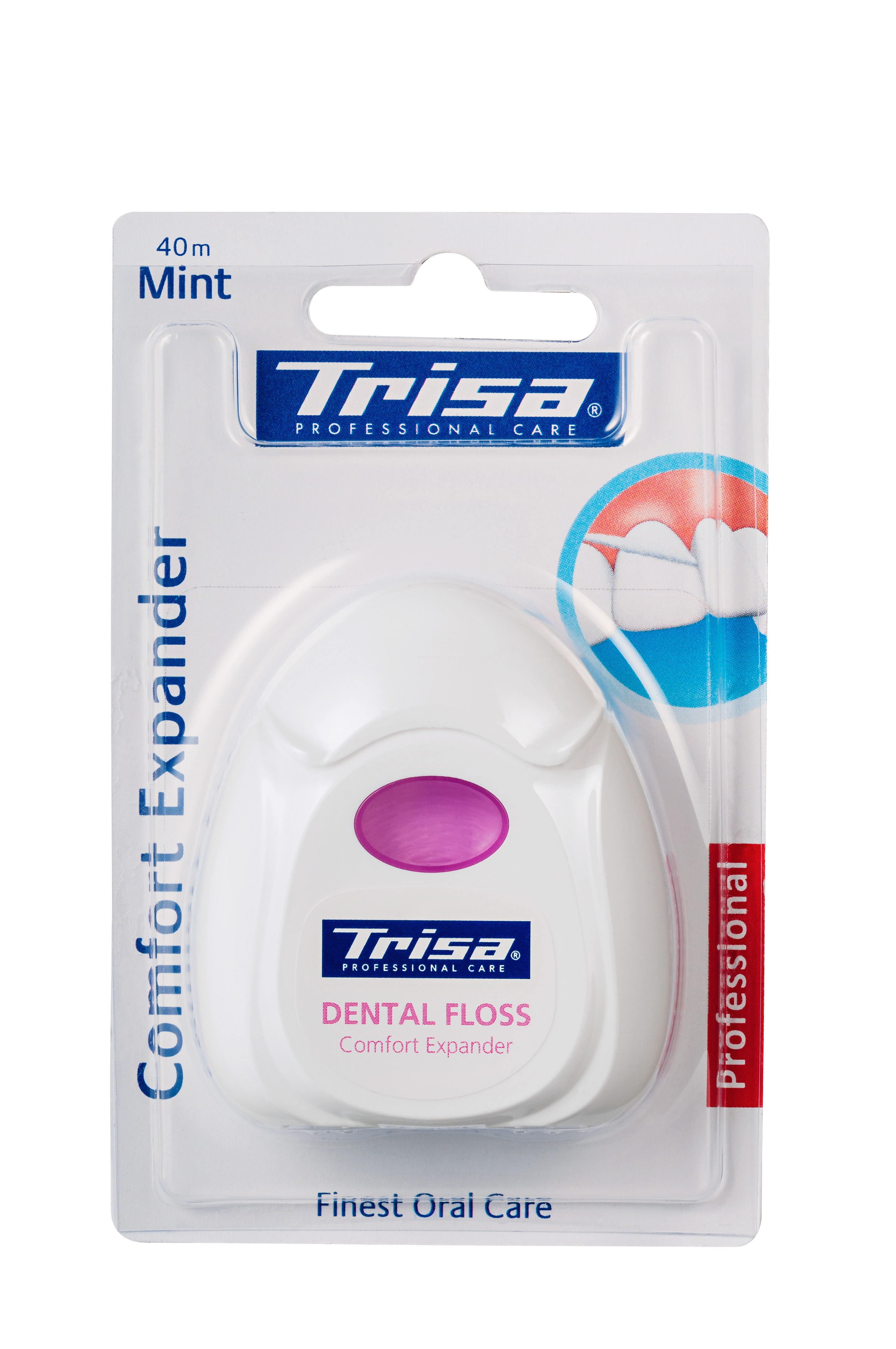 Trisa Zahnseide Comfort Expander 40m mint Xylitol