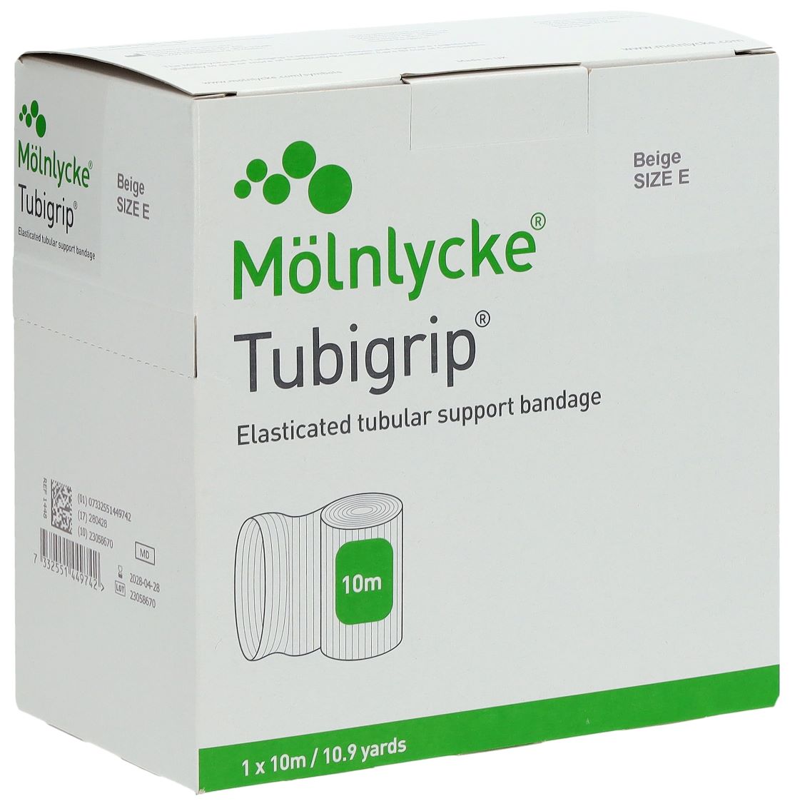 Tubigrip Schlauchbandage E 10mx8.75cm beige Box