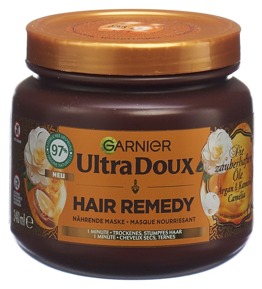 Ultra Doux Hair Remedy Maske Argan & Camelia Topf 340 ml