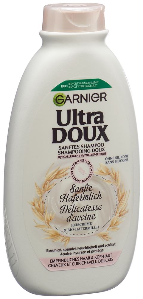 Ultra Doux Sanfte Hafermilch Shampoo mit Reiscreme und Bio-Hafermilch 300 ml