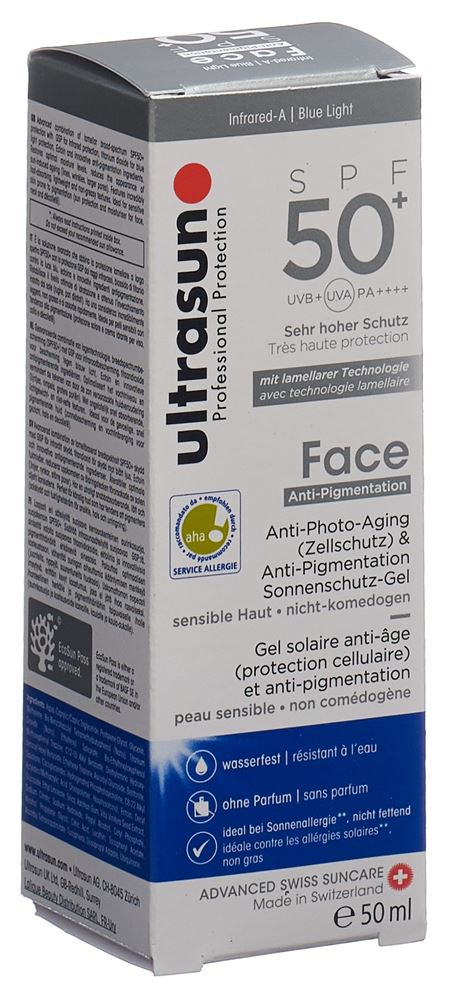 Ultrasun Face Anti-Pigmentation Spf50+ 50 ml