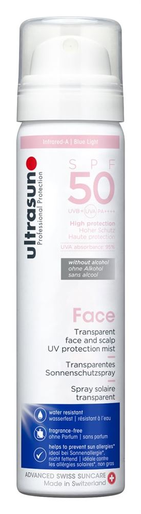 Ultrasun Face & Scalp UV Protection Mist Spf50 Aeros Spr 75 ml