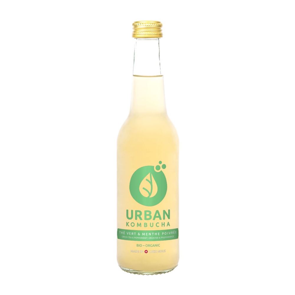 Urban Kombucha Grüntee & Pfefferminze Fl 330 ml
