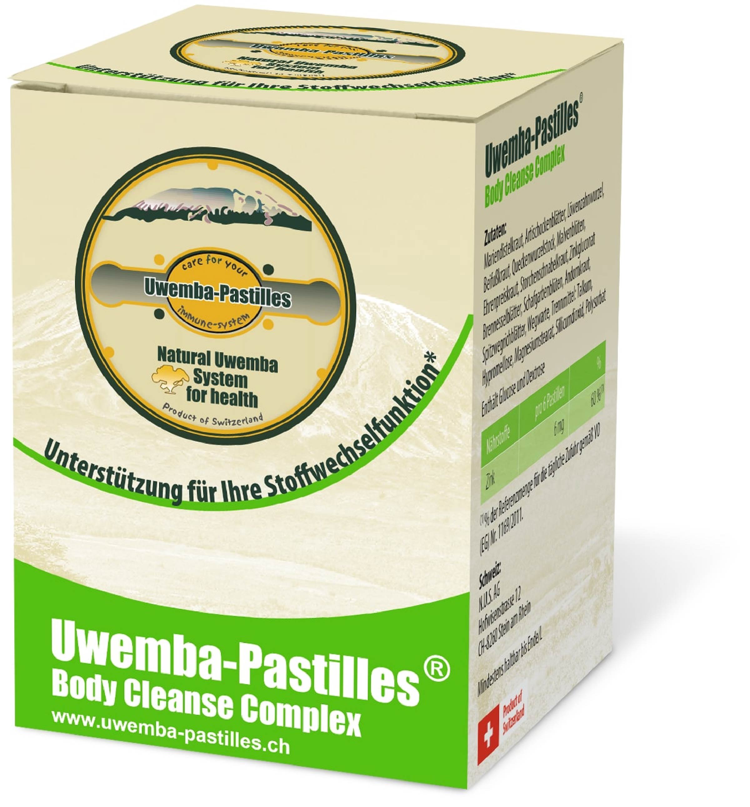 Uwemba-Pastilles Body Cleanse Complex Ds 250 Stk