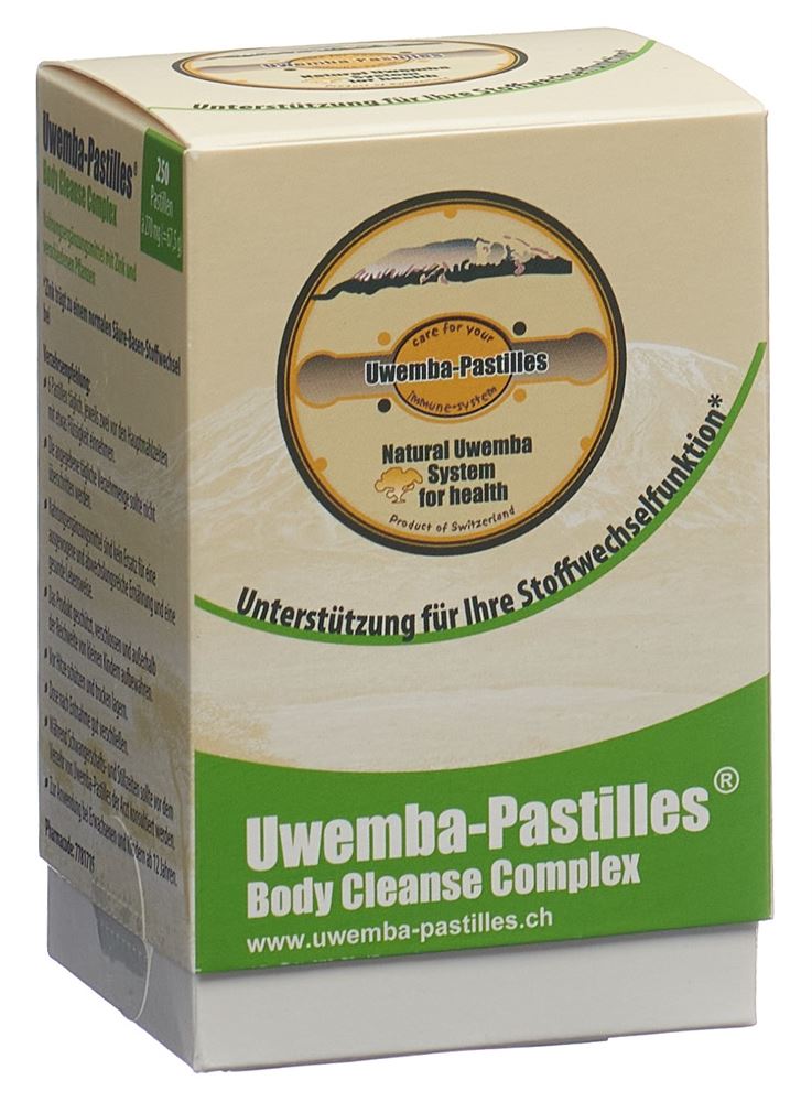 Uwemba-Pastilles Body Cleanse Complex Ds 250 Stk