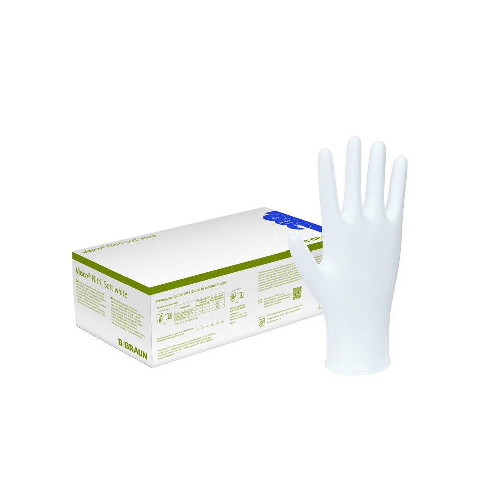Vasco Nitril Soft S white Box 200 Stk