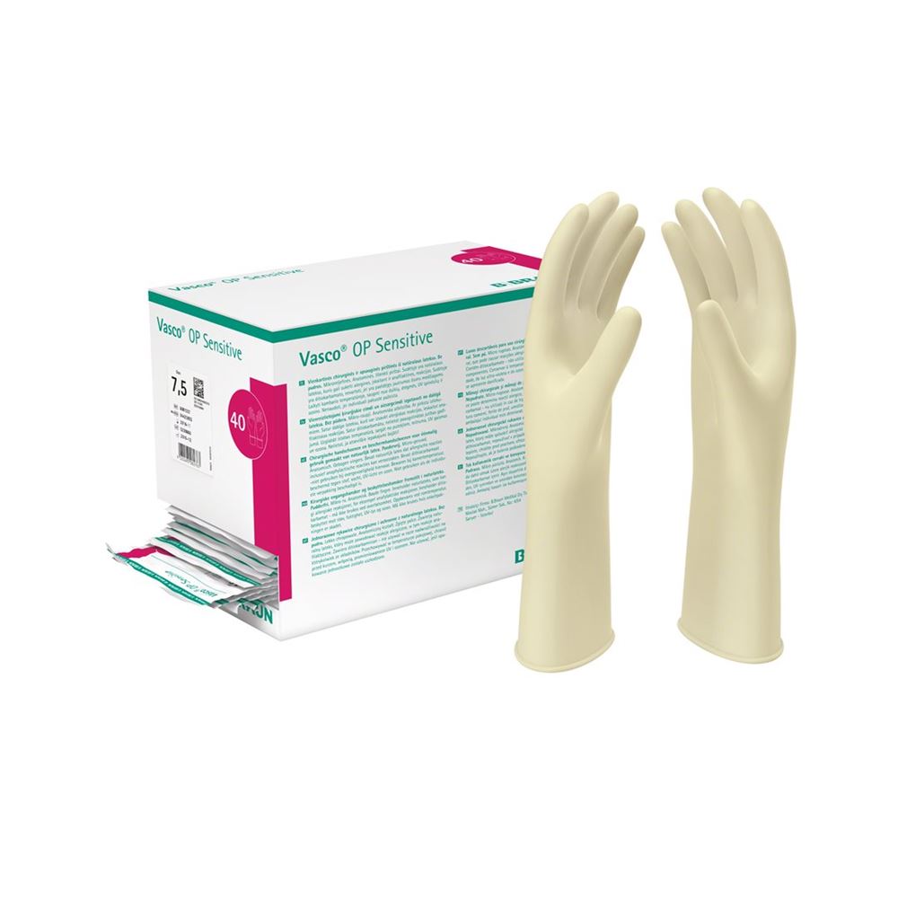 Vasco OP Sensitive Handschuhe Gr6.5 steril Latex 40 Paar
