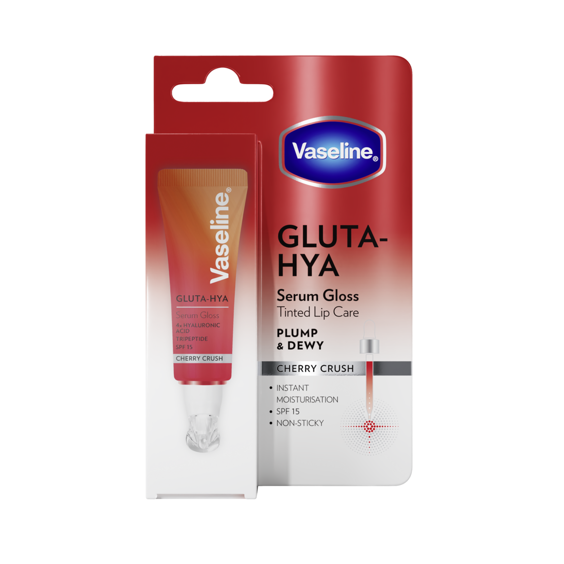 Vaseline Gluta Hya Lip Serum Cherry Crush 10 ml