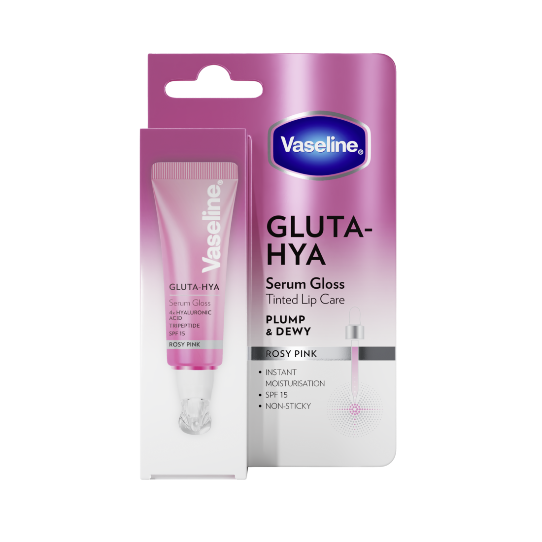 Vaseline Gluta Hya Lip Serum Rosy Lips 10 ml
