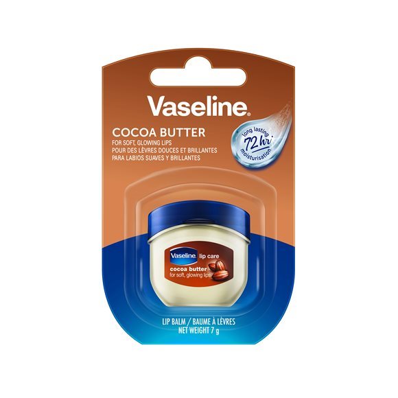 Vaseline Lip Balm Mini Jar Cocoa Butter Topf 7 g