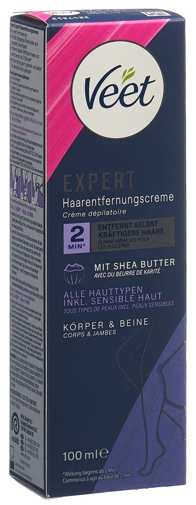 Veet Expert Haarentfernungscreme Körper&Beine 100 ml