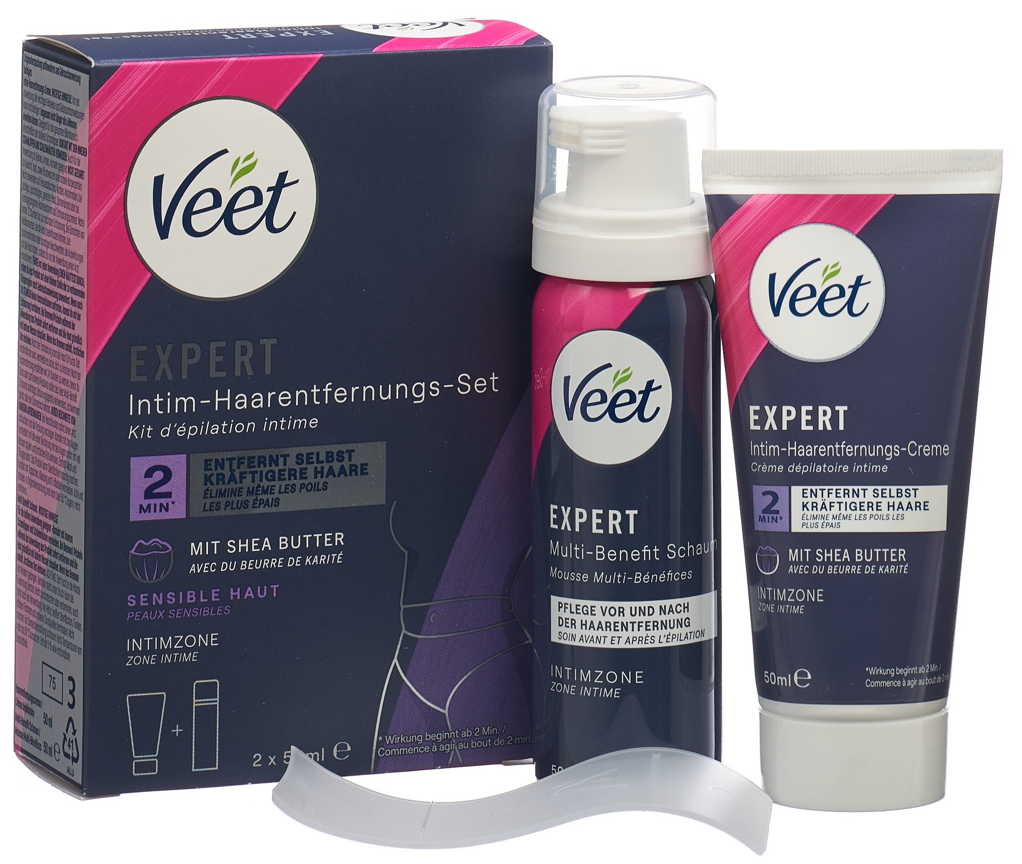 Veet Expert Intim-Haarentfernungs-Kit 2 x 50 ml