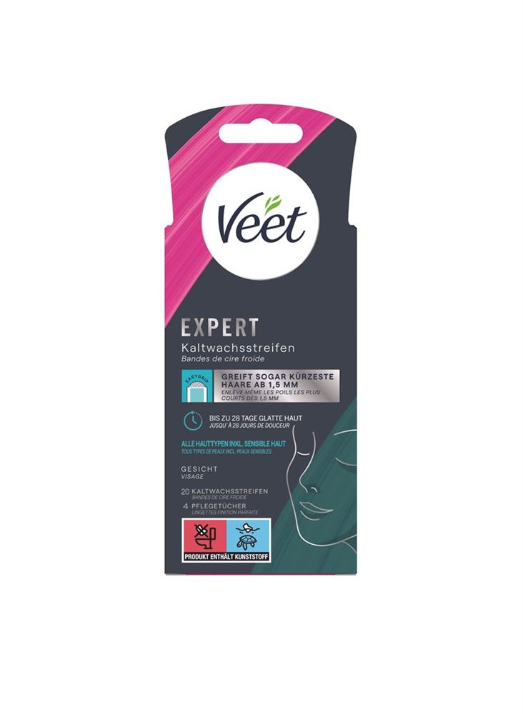 Veet Expert Kaltwachsstreifen Gesicht 20 Stk