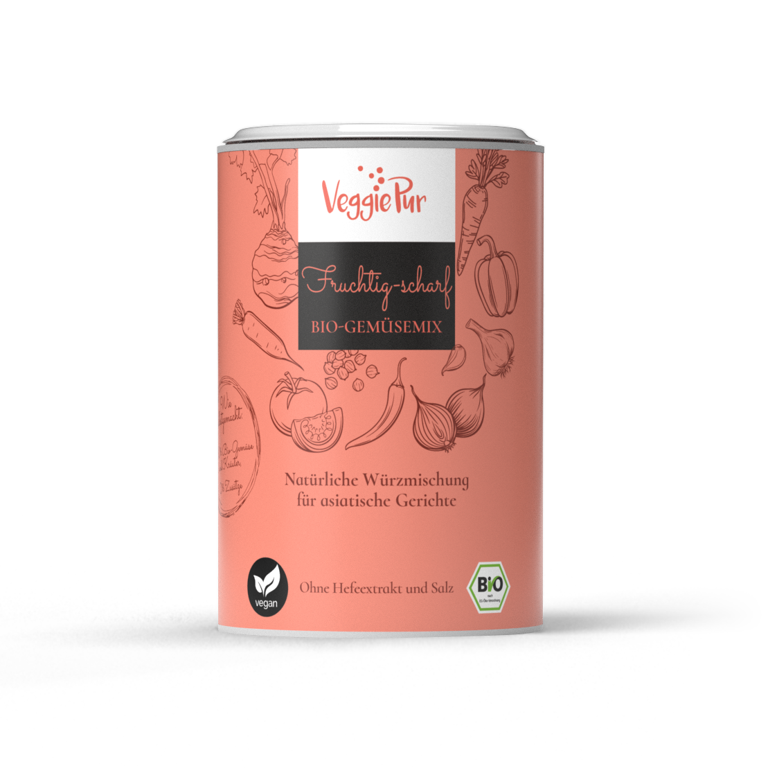 VeggiePur Gemüse-Mix Fruchtig-Scharf 130 g