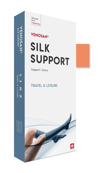 Venosan Silk A-D Support Socks M apricot 1 Paar