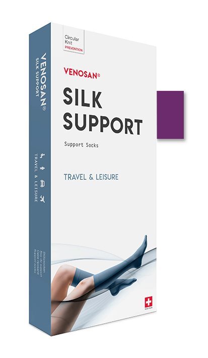 Venosan Silk A-D Support Socks S sisko violet 1 Paar