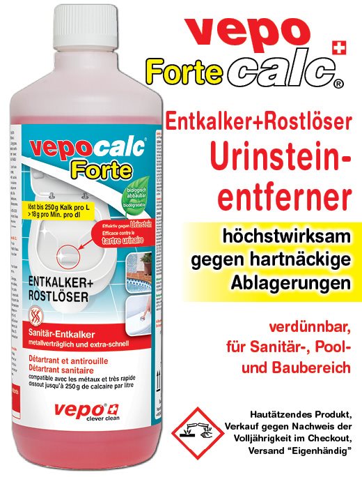Vepocalc Forte Entkalker+Rostlöser Fl 1000 ml
