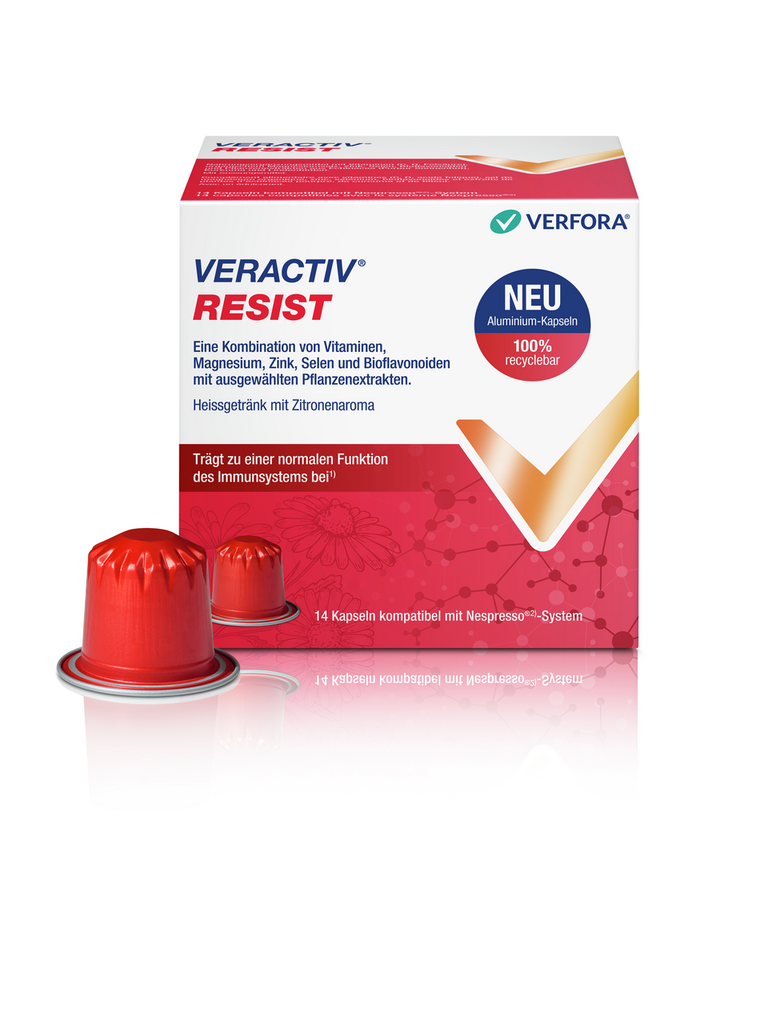 Veractiv Resist nespresso Kapseln Alu 14 Stk