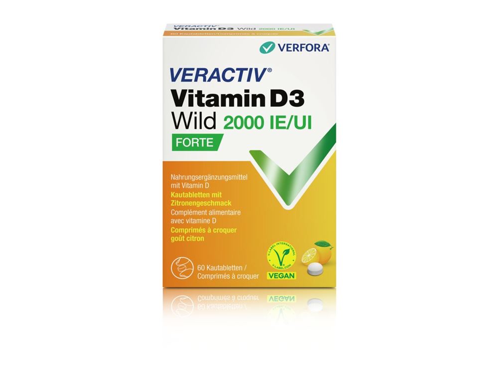 Veractiv Vitamin D3 Wild Kautablette 2000 IE 60 Stk