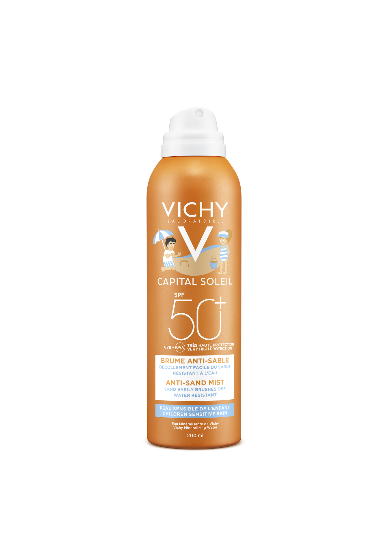 Vichy Ideal Soleil Anti-Sand Kinder Lsf50+ 200 ml