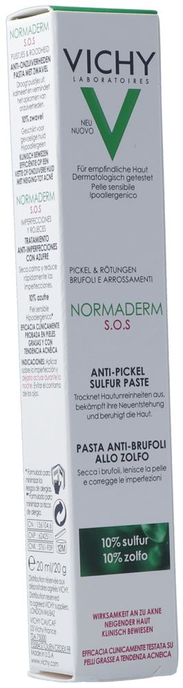 Vichy Normaderm SOS Schwefel-Antiknospen-Paste Tb 20 ml
