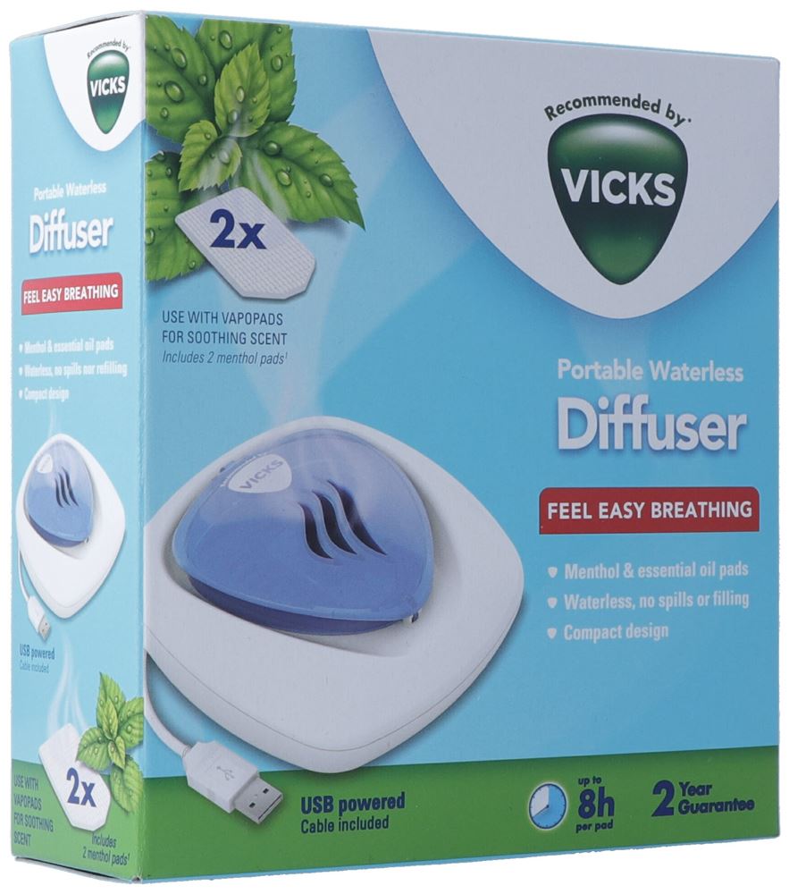 Vicks wasserloser tragbarer Diffusor Vh1800Eu