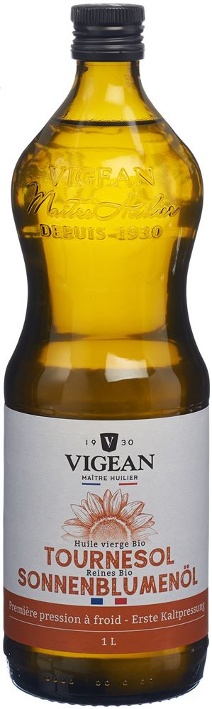 Vigean Sonnenblumenöl Bio Fl 1 lt