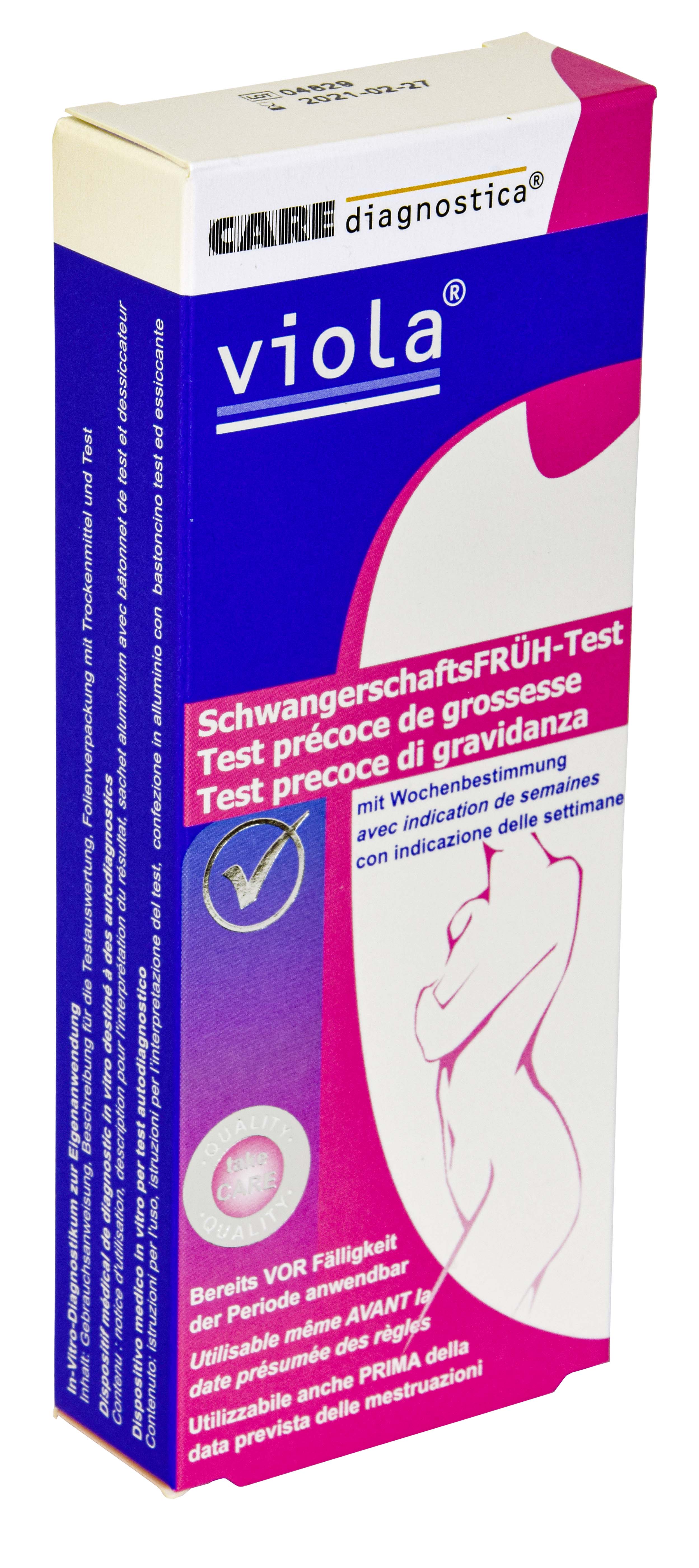 Viola Schwangerschaftsfrühtest