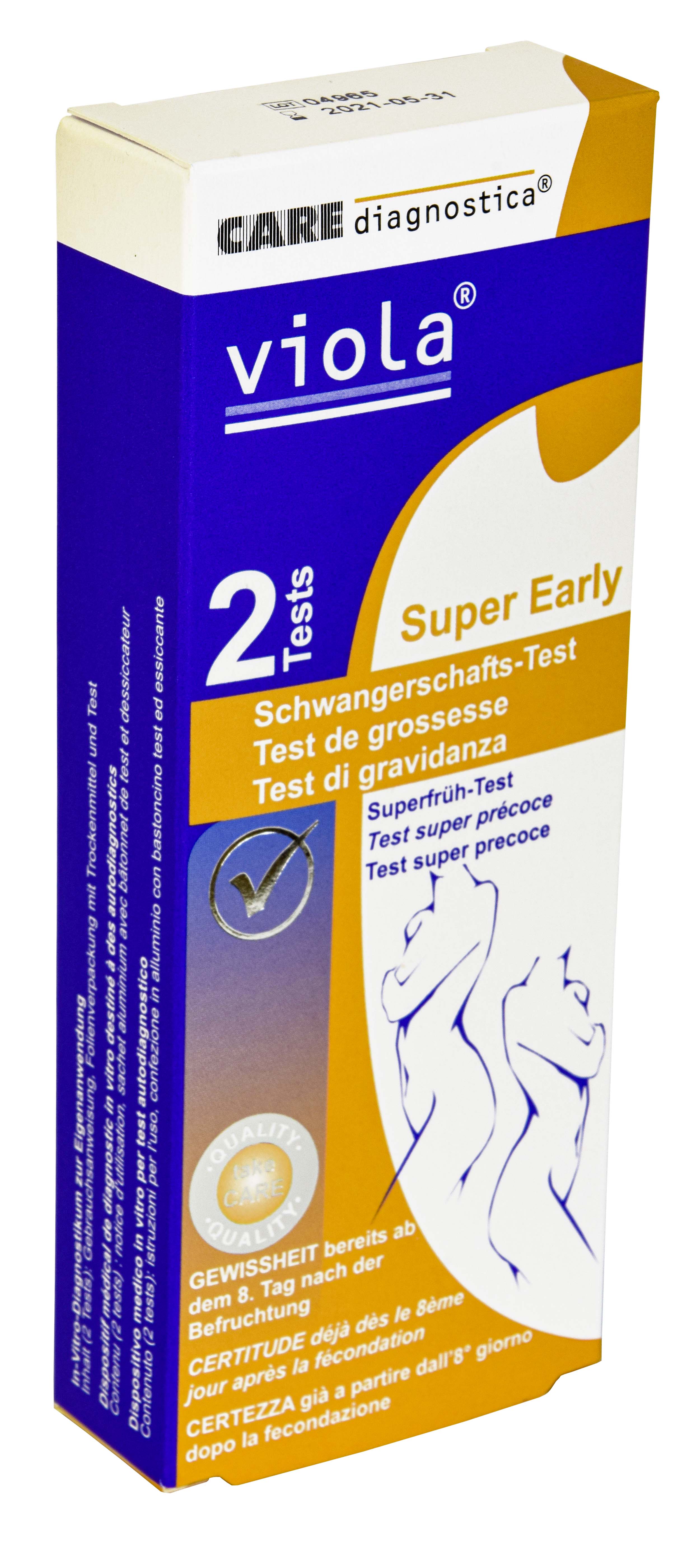 Viola Super Early Schwangerschafts-Superfrühtest 2 Stk