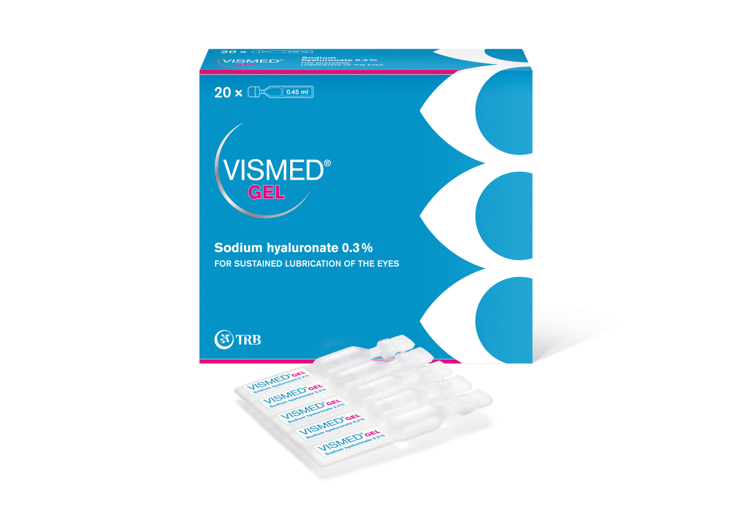 Vismed Gel Augengel 3 mg/ml Hydrogel 20 Monodos 0.45 ml
