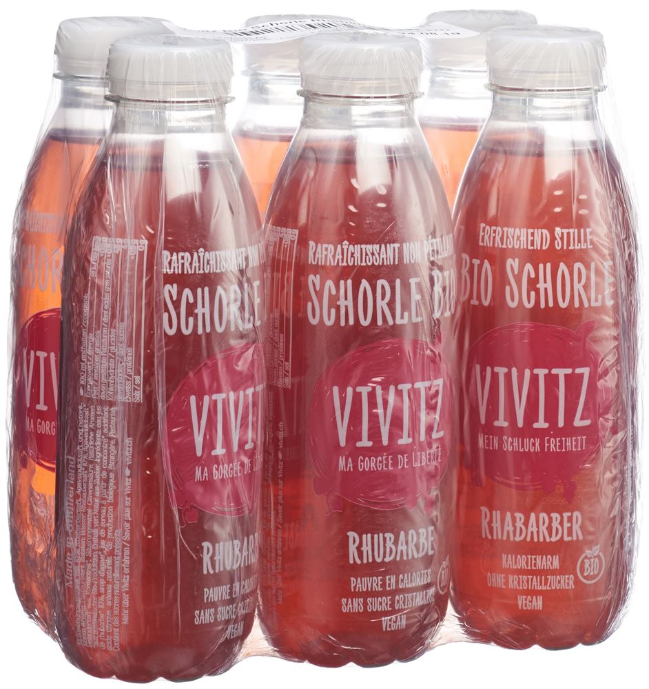 Vivitz Bio Schorle Rhabarber 6 x 0.5 lt