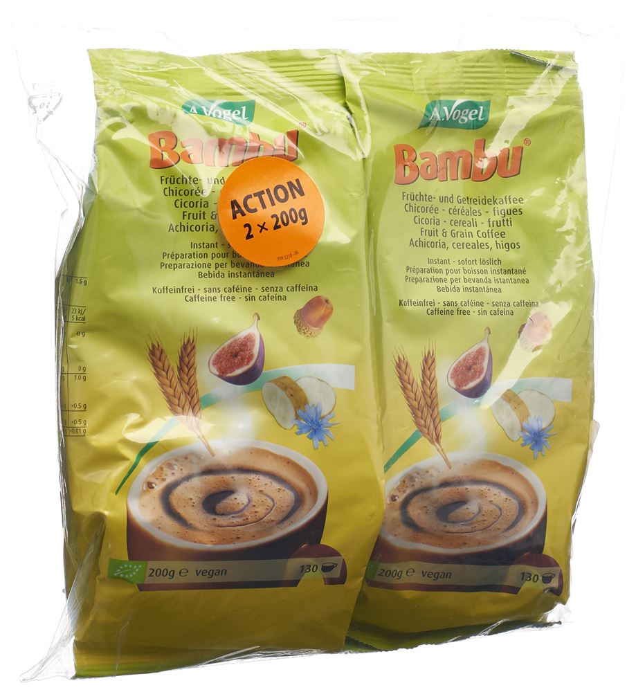 Vogel Bambu Früchtekaffee instant refill 2 x 200 g