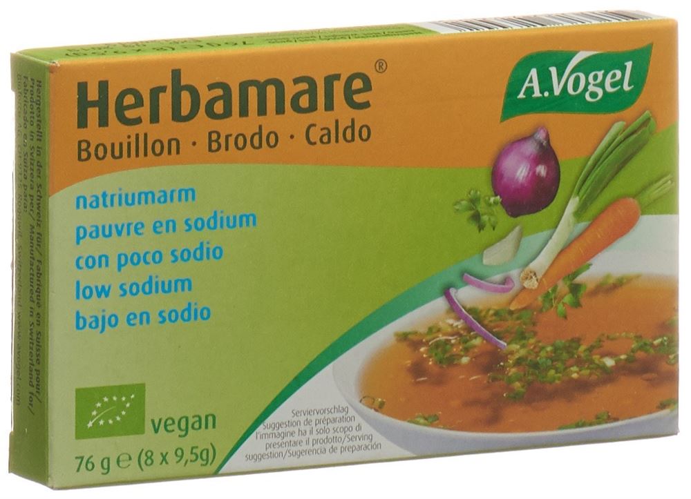 Vogel Herbamare Bouillon Würfel salzarm Bio 8 x 9.5 g