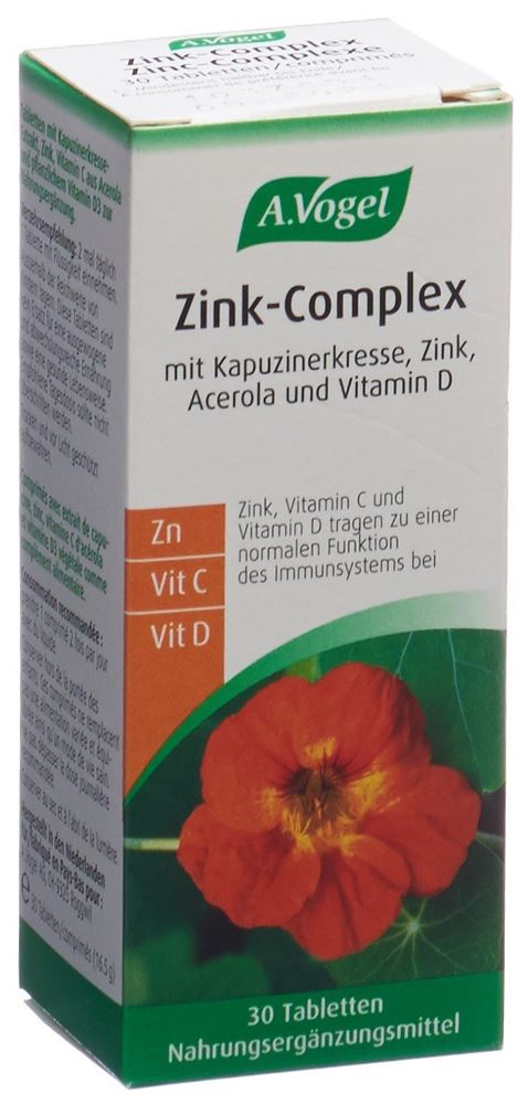 Vogel Zink-Complex Tabletten Glasfl 30 Stück