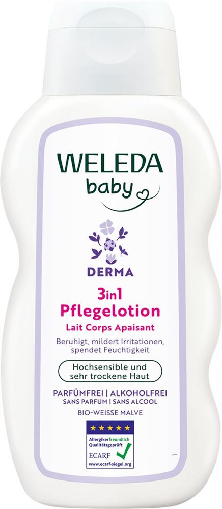 Weleda Derma 3in1 Pflegelotion weisse Malve Fl 200 ml