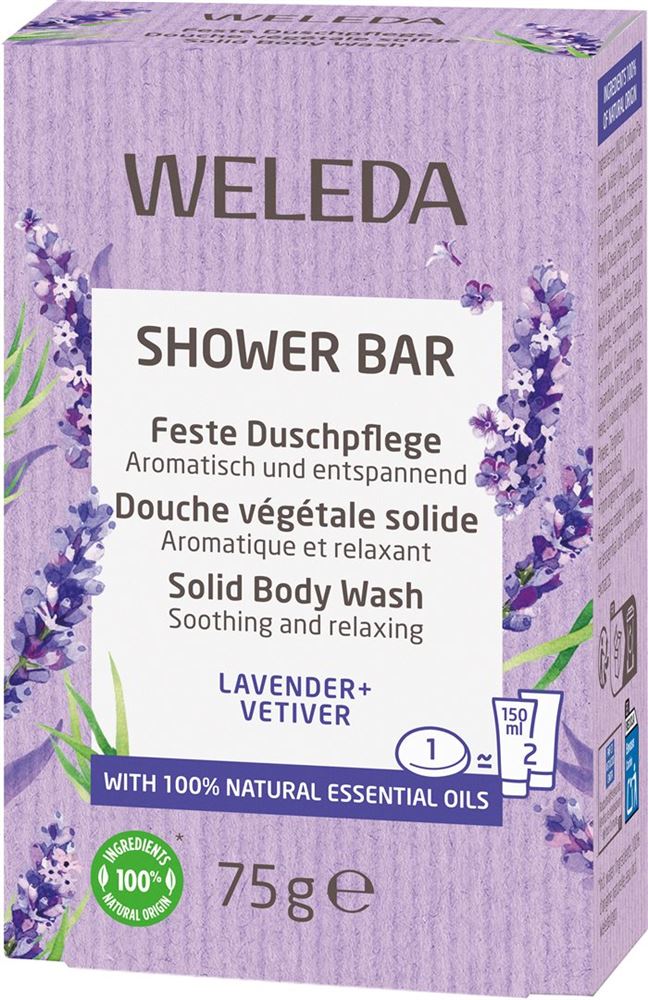 Weleda Feste Duschpflege Lavender Vetiver 75 g