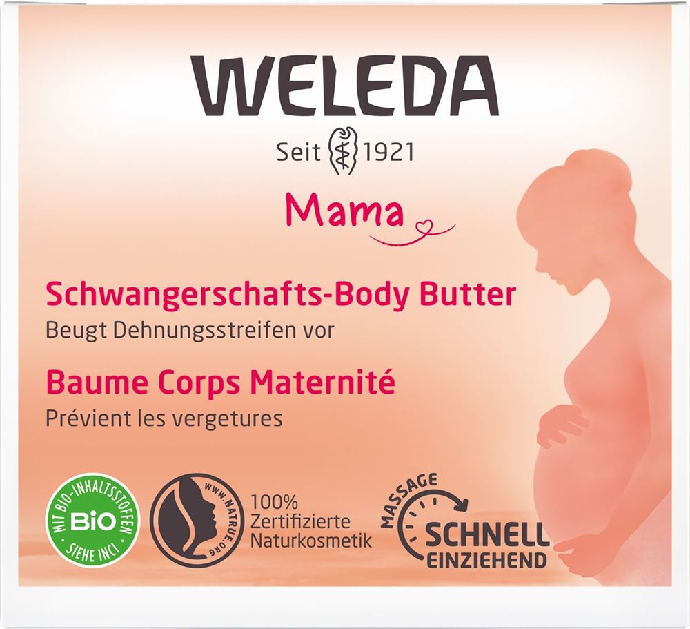 Weleda Mama Body Butter Schwangerschaft Glas 150 g