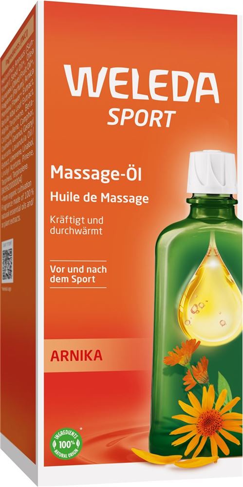 Weleda Sport Massage-Öl Arnika Glasfl 200 ml