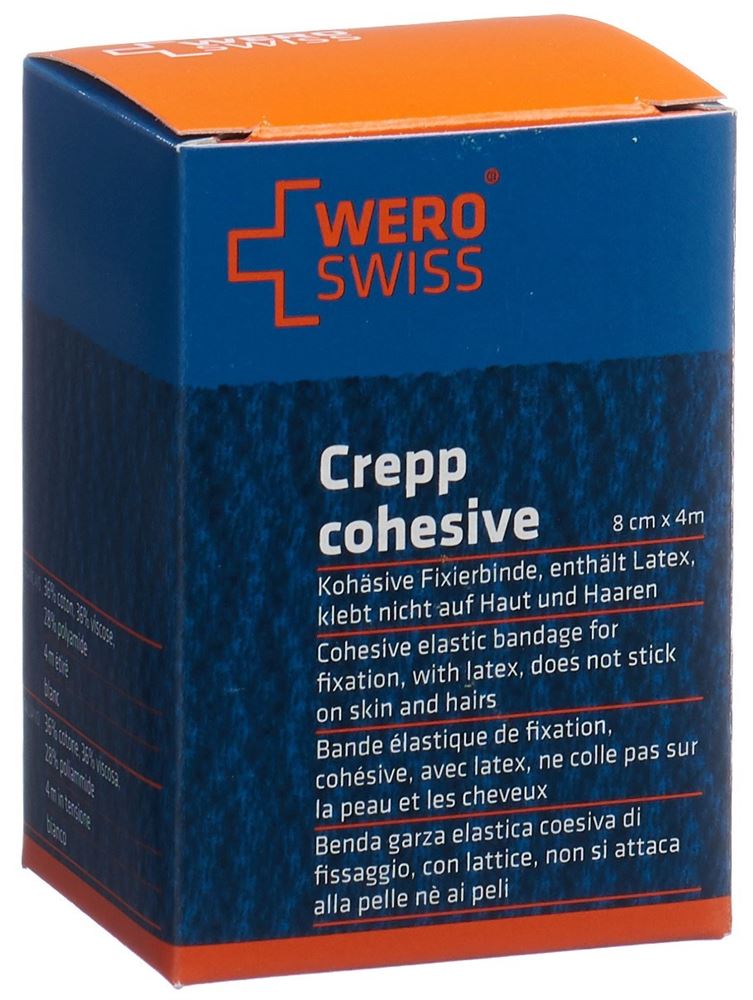 Wero Swiss Lux K-10 Elastische Fixierbinde 4mx8cm weiss