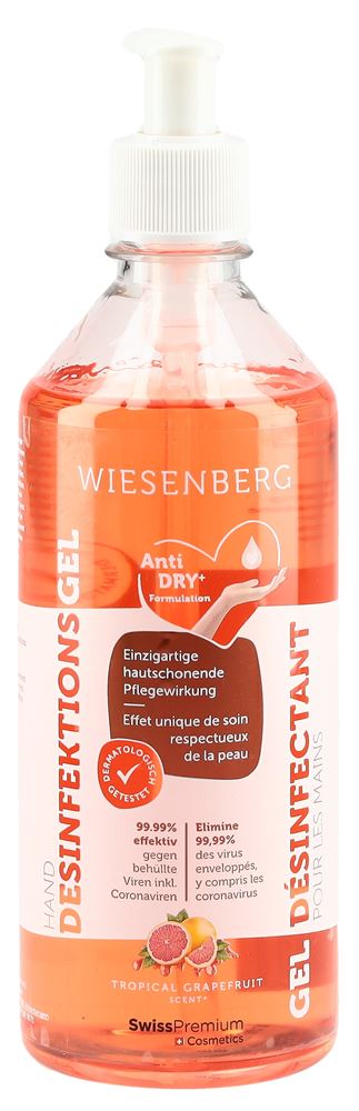 Wiesenberg Hand Desinfektionsgel Tropical Grapefruit 500 ml