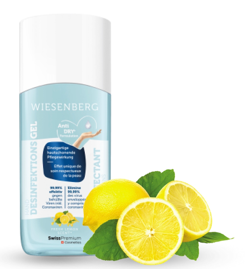 Wiesenberg Handdesinfektionsgel Fresh Lemon Fl 50 ml