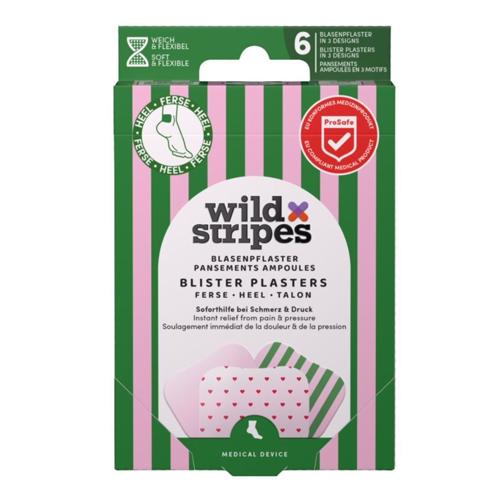 wild stripes Blasenpflaster Einheitsgrösse Rosy Stripes 6 Stk