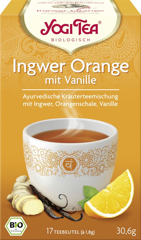 Yogi Tea Ingwer Orange Mit Vanille 17 Beutel 1.8 G