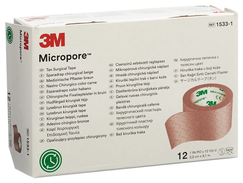 MICROPORE Rollenpflaster ohne Dispenser