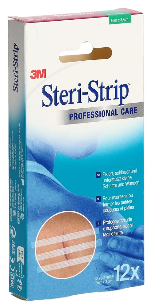 STERI 6x38mm blanc renforcé 6 pce