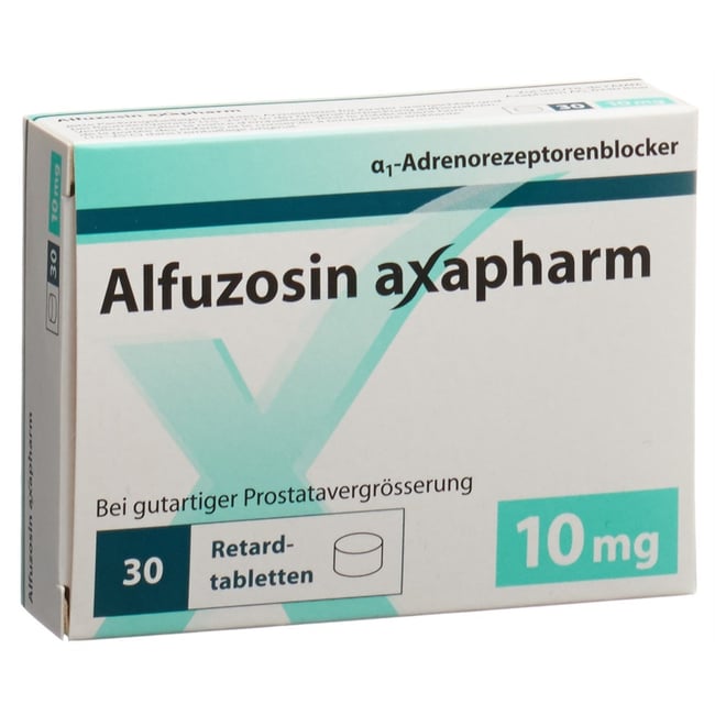 Ret 10 ALFUZOSINE axapharm cpr ret 10 mg blist 30 pce | Pharmacie Sun Store