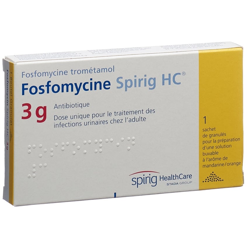 FOSFOMYCINE Spirig HC gran 3 g sach 1 pce Pharmacie Sun Store
