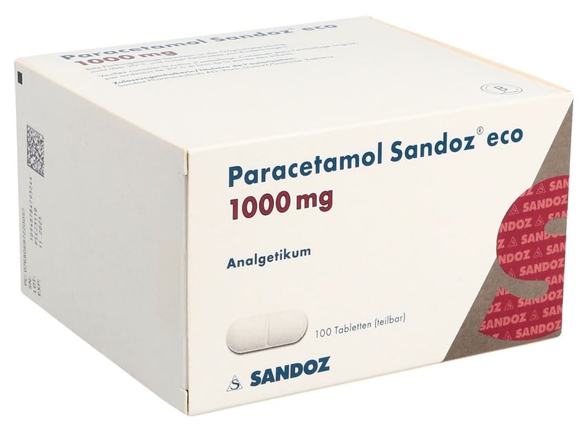 PARACETAMOL Sandoz eco Tabl 1000 mg Blist 100 Stk | Sun Store Apotheke