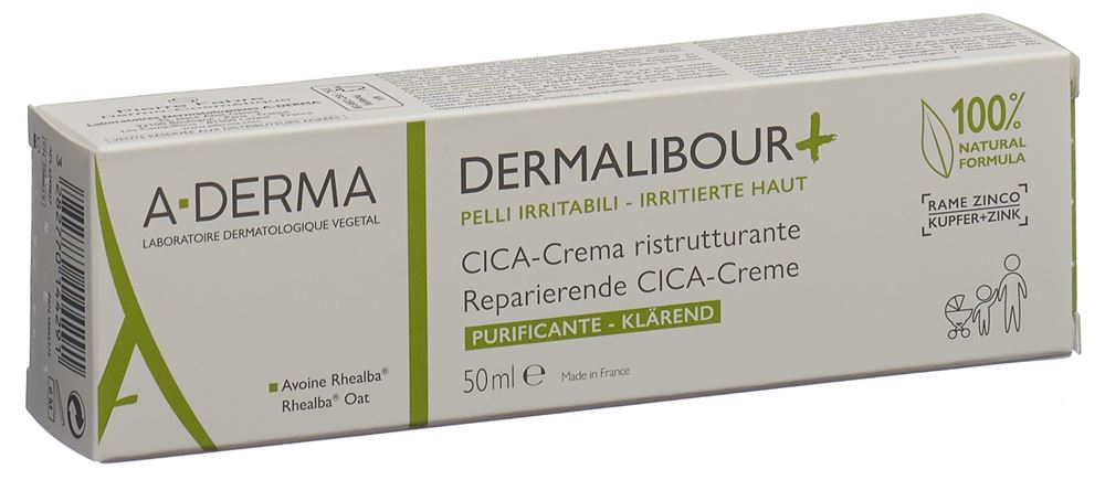 A-DERMA DERMALIBOUR+ CICA-crème réparatrice, image principale